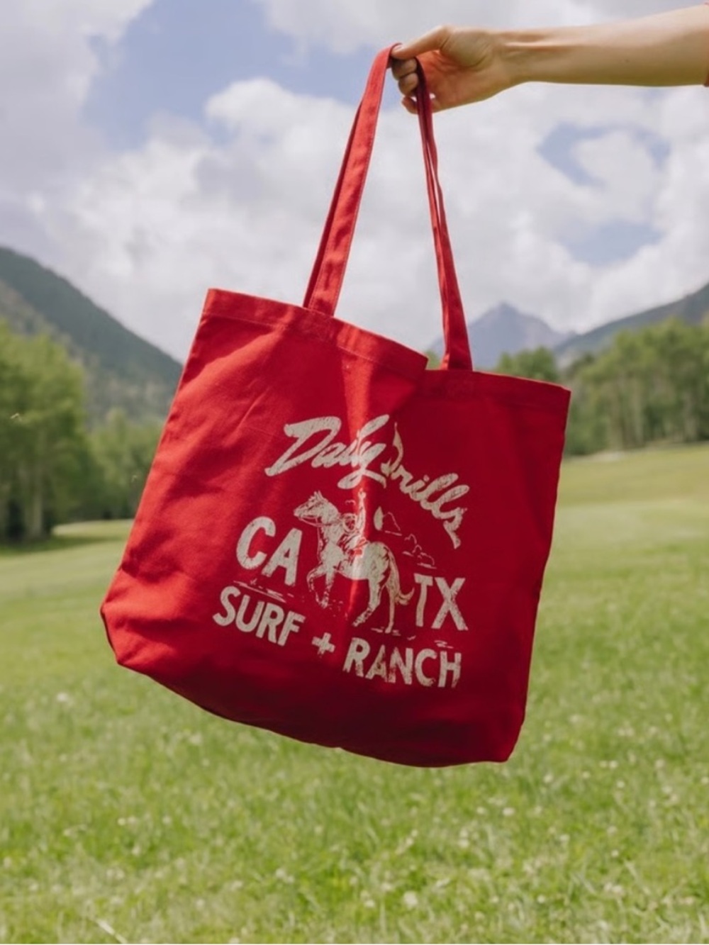 Limited Edition Daily Drills Red Surf Ranch Canvas Tote